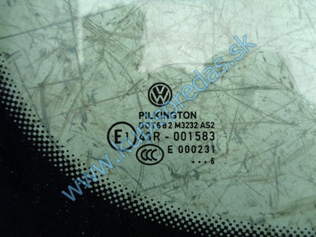pravé zadné sklo na vw volkswagen caddy IV, do odsuvných dverí